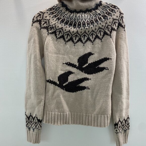 Roots Canadian Knit Zip Up Sweater Size M - Picture 1 of 3